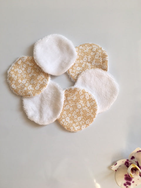 coton lavables rond fait main