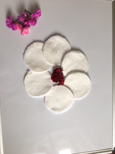 Lot de 6 lingettes démaquillantes lavables