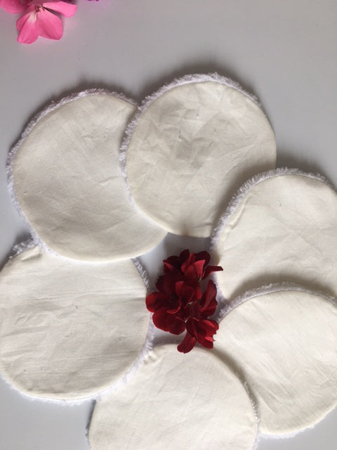 Lot de 6 lingettes démaquillantes lavables