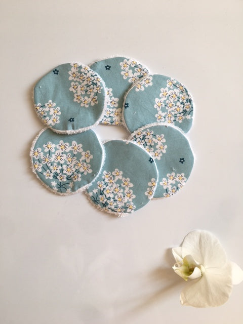 Lot de 6 lingettes démaquillantes lavables