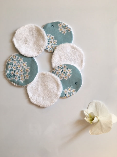 coton lavables rond fait main