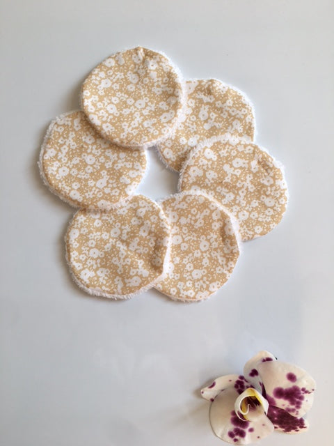 coton lavables rond fait main