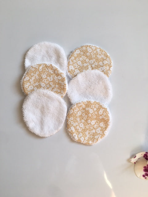 coton lavables rond fait main